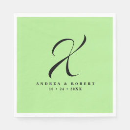 Servilleta De Papel Toallas Bodas monogramadas con nombre