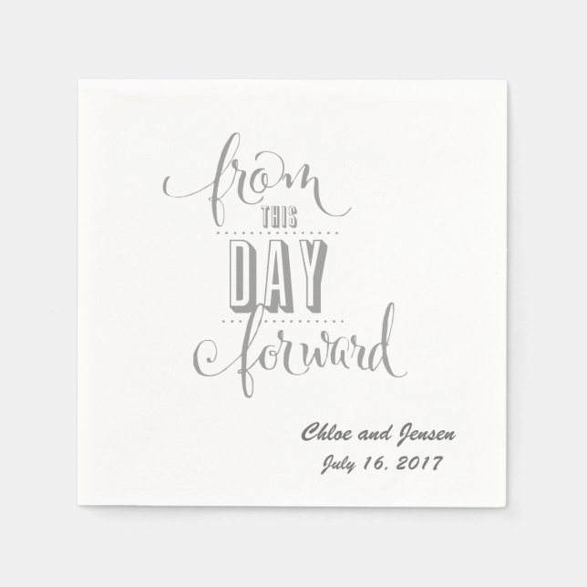 Servilleta De Papel Toallas Bodas personalizadas (Anverso)