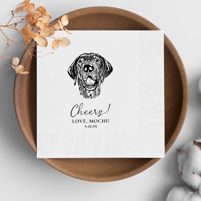 Servilleta De Papel Toallas Bodas personalizadas para perros negros y  (Subido por el creador)