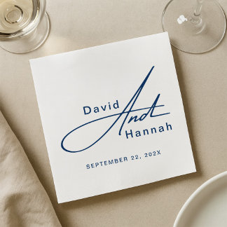 Servilleta De Papel Toallas Bodas personalizadas personalizado con nom
