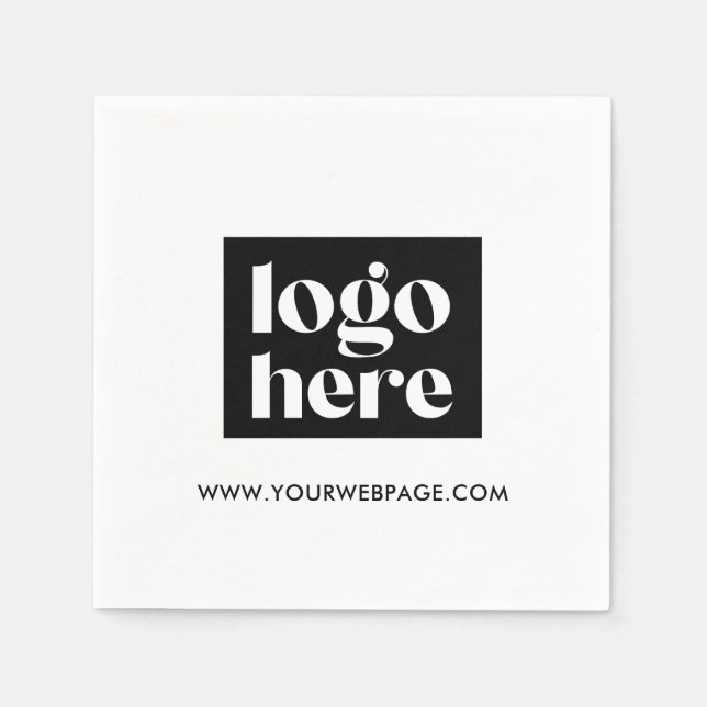 Servilleta De Papel Toallas con logotipo de la empresa personalizado (Anverso)