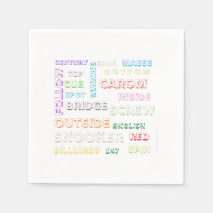 Servilleta De Papel Toallas con temática Snooker