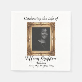 Servilleta De Papel Toallas conmemorativas del marco dorado