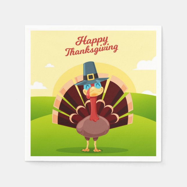 Servilleta De Papel Toallas de Acción de Gracias (Anverso)