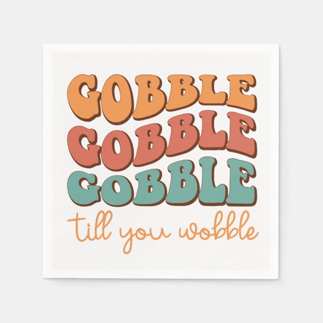 Servilleta De Papel Toallas de Acción de Gracias (Anverso)