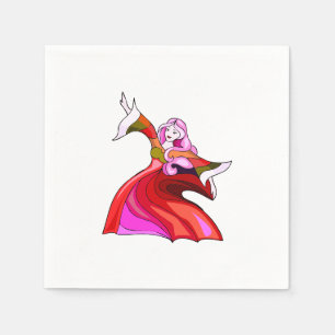 Servilleta De Papel Toallas de bailarina de color rosa
