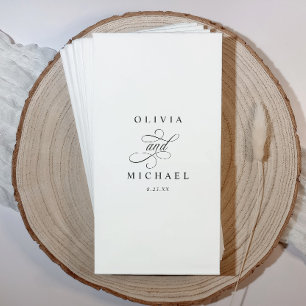 Servilleta De Papel Toallas de baño personalizadas para bodas para el
