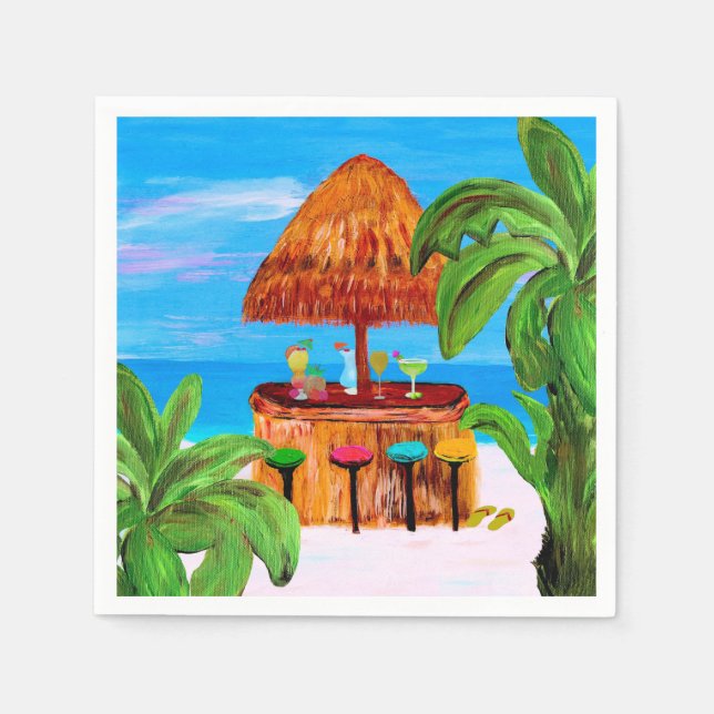 Servilleta De Papel Toallas de baño Tiki (Anverso)