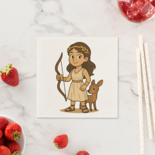 Servilleta De Papel Toallas de bebé Artemis de dibujos animados lindos