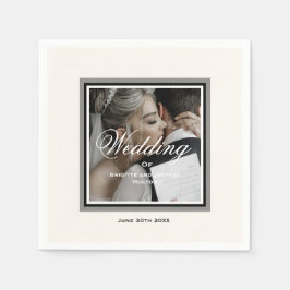 Servilleta De Papel Toallas de boda blanco