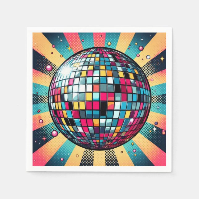 Servilleta De Papel ¡Toallas de bola de disco! (Anverso)