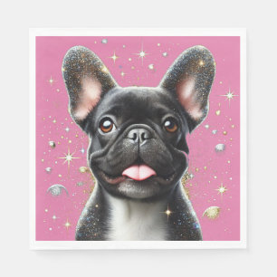 Servilleta De Papel ¡Toallas de Bulldog de color rosa francés!