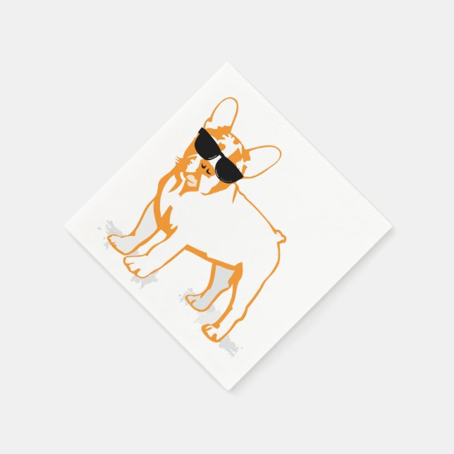Servilleta De Papel Toallas de Bulldog francesas (Borde)