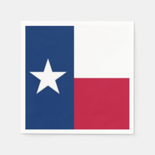 Servilleta De Papel Toallas de cena de la bandera de Texas (Anverso)