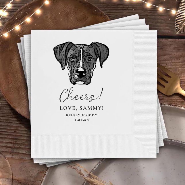 Servilleta De Papel Toallas de Cheque Personalizadas para Perros Boxer (Subido por el creador)