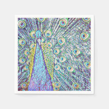 Toallas de cóctel con diseño Peacock de Bonito