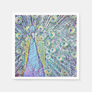 Servilleta De Papel Toallas de cóctel con diseño Peacock de Bonito