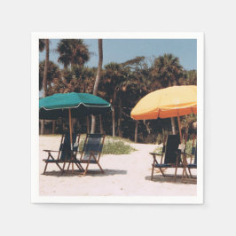 Servilleta De Papel Toallas de cóctel con una escena de la isla