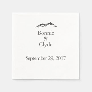 Servilleta De Papel Toallas de cóctel de Boda de montaña