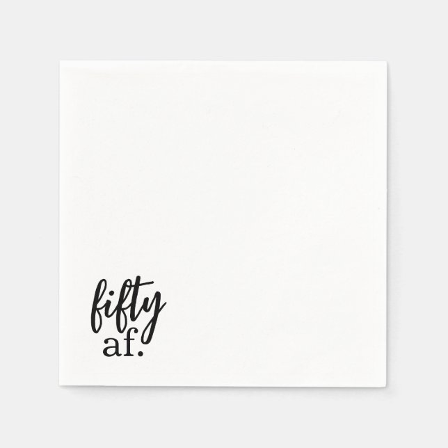 Servilleta De Papel Toallas De Cóctel De Cincuenta Af (Anverso)
