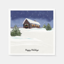 Servilleta De Papel Toallas de cóctel de fiesta navideña personalizada