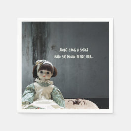 Servilleta De Papel Toallas de Cóctel de Halloween, espeluznante Miss 