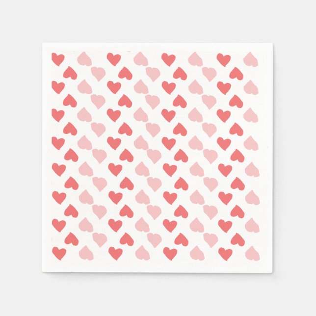 Servilleta De Papel Toallas de corazones pequeños (Anverso)