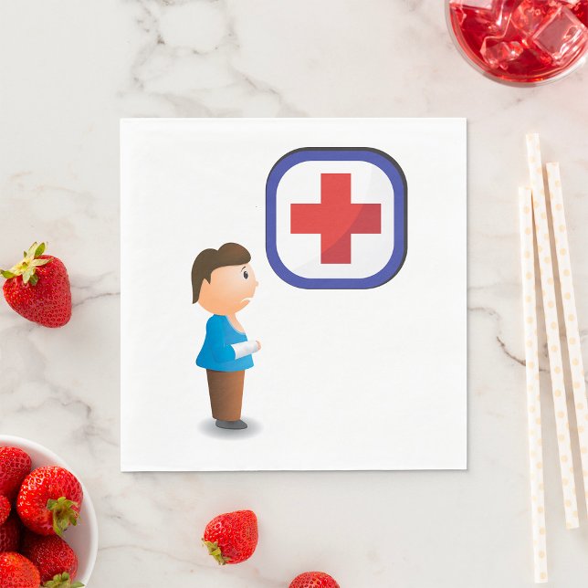 Servilleta De Papel Toallas de cuidado de hospital para niños heridos (Subido por el creador)