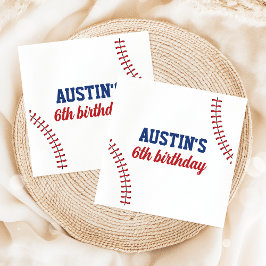 Servilleta De Papel Toallas de cumpleaños de béisbol de Año Rookie
