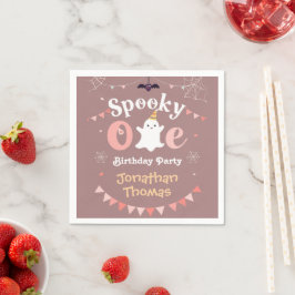 Servilleta De Papel Toallas de cumpleaños de Halloween fantasmas perso