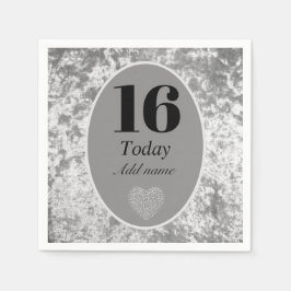 Servilleta De Papel Toallas de cumpleaños de terciopelo de lujo person