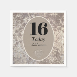 Servilleta De Papel Toallas de cumpleaños de terciopelo de lujo person