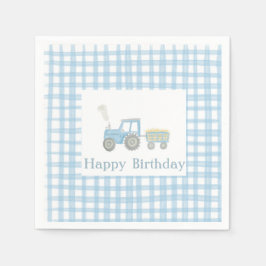 Servilleta De Papel Toallas de cumpleaños de Tractor
