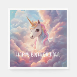 Servilleta De Papel Toallas de cumpleaños de Unicornio mágicas