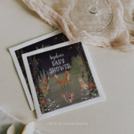 Servilleta De Papel Toallas de decoración Baby Shower de Woodland enca