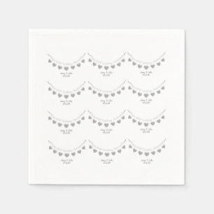 Servilleta De Papel Toallas de Diamante 60 Aniversario Boda