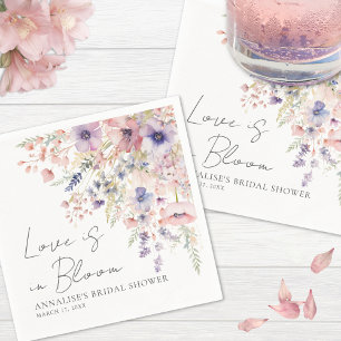 Servilleta De Papel Toallas de ducha de flores silvestres