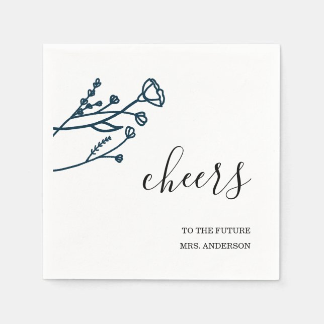 Servilleta De Papel Toallas de ducha para novias (Anverso)