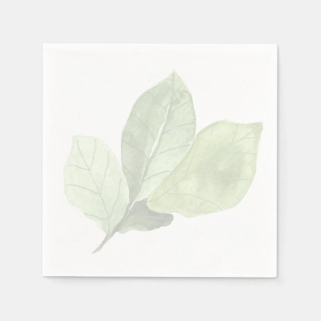 Servilleta De Papel Toallas de ducha para novias | hoja verde (Anverso)