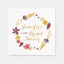 Servilleta De Papel Toallas de ducha Wreath Wildflower