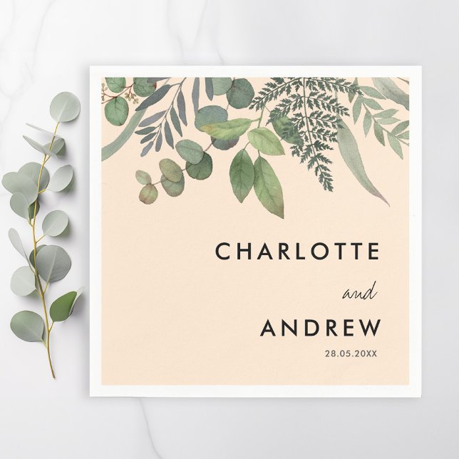 Servilleta De Papel Toallas de eucalipto simples y elegantes (Subido por el creador)