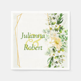 Servilleta De Papel Toallas de Eucalyptus y Daisies