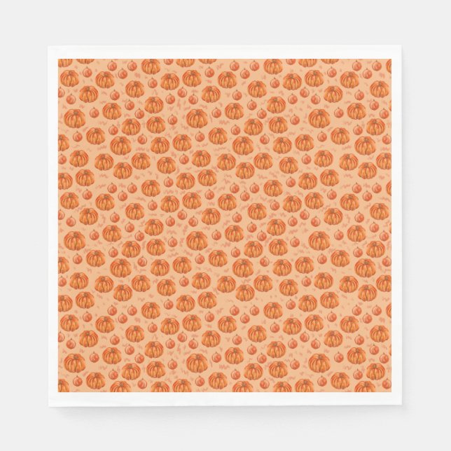 Servilleta De Papel Toallas de fiesta de calabaza (Anverso)