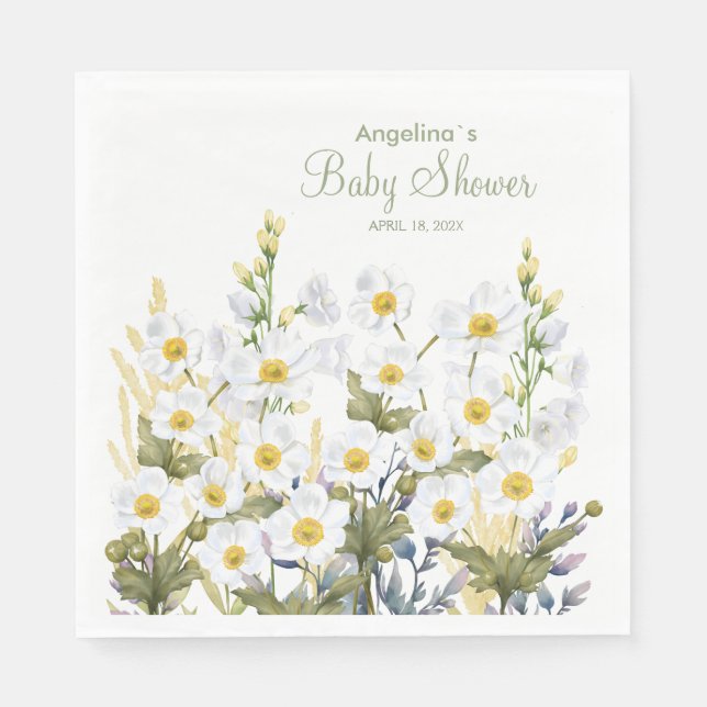 Servilleta De Papel Toallas de fiesta para la ducha de bebé con adorab (Anverso)