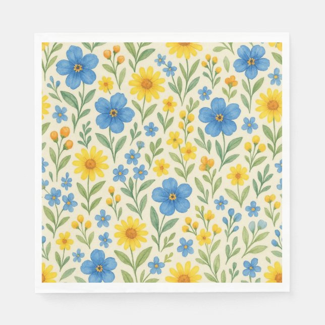 Servilleta De Papel ¡Toallas de flores! (Anverso)