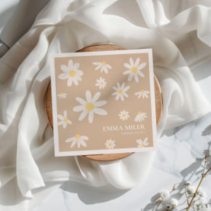 Servilleta De Papel Toallas de flores de margarita bohemias