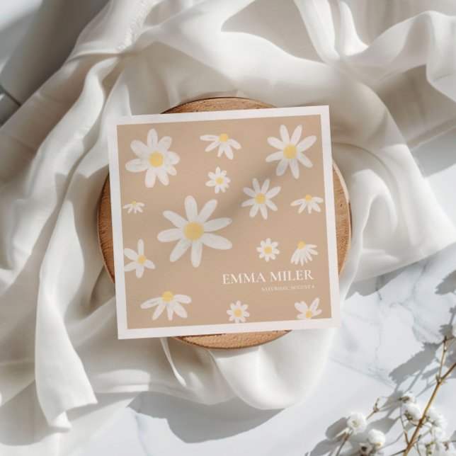 Servilleta De Papel Toallas de flores de margarita bohemias (Subido por el creador)