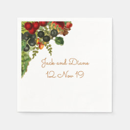 Servilleta De Papel Toallas de fruta de otoño