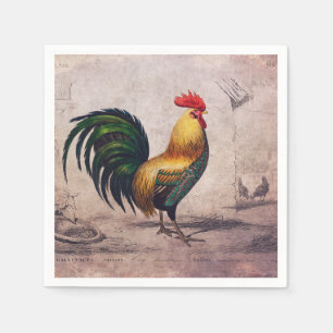 Servilleta De Papel Toallas de gallo de época