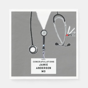 Servilleta De Papel Toallas de graduación de la Escuela de Medicina